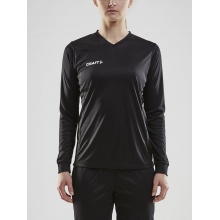 Craft Sport Long Sleeve Shirt (Jersey) Squad Solid - high elasticity, ergonomic design - black Women